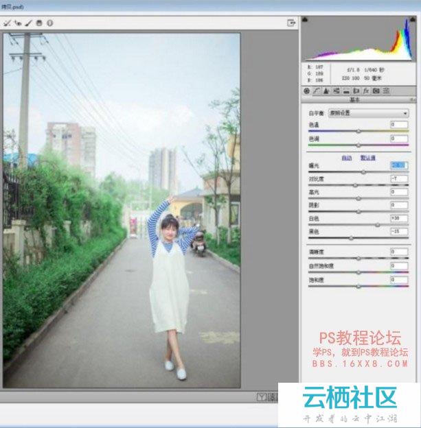 photoshop调日系清新淡雅色调照片调色教程