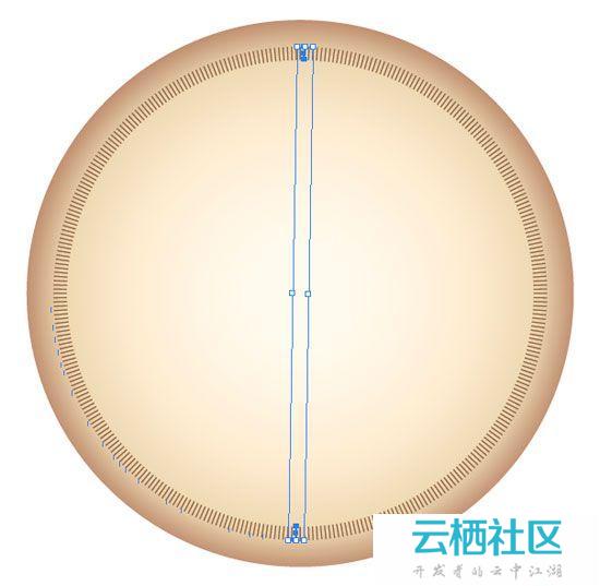 Illustrator利用鼠标简单绘制金色指南针教程-金色指南针