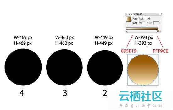 Illustrator利用鼠标简单绘制金色指南针教程-金色指南针