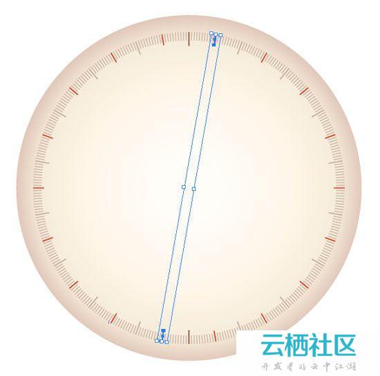 Illustrator利用鼠标简单绘制金色指南针教程-illustrator绘制时钟